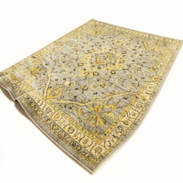 Hillsby Oriental Blue/Yellow/Gray Area Rug (synthetic illustration; no displayed measurements)