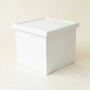 Wren Bend Closed Outdoor Storage Box - White (synthetic illustration; no displayed measurements)