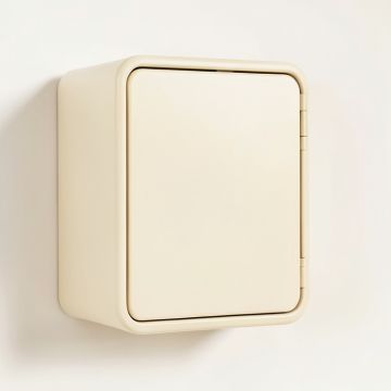 Lake Crest Wall-Mounted Laundry Cabinet - Cream (synthetic illustration; no displayed measurements)