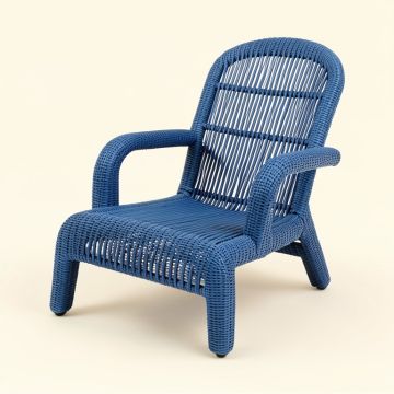 Meadow Bend Outdoor Lounge Chair - Blue (synthetic illustration; no displayed measurements)