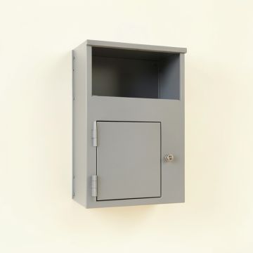 Rowan Crossing Wall-Mounted Entry Cabinet - Gray (synthetic illustration; no displayed measurements)