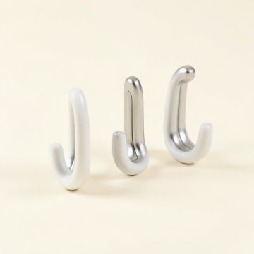 Premium Yin Shower Curtain Hooks (synthetic illustration; no displayed measurements)