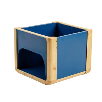 Hazel Dell Empty Furniture-Style Litter Enclosure - Blue