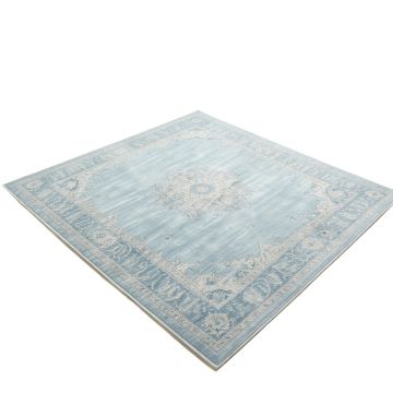 Oriental Light Blue Area Rug
