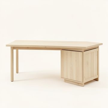 Lake Bend Empty Workshop Workbench - Beige (synthetic illustration; no displayed measurements)