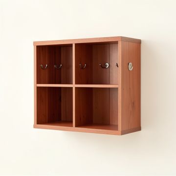Maple Canyon Wall-Mounted Entryway Organizer Shelf - Terracotta (synthetic illustration; no displayed measurements)