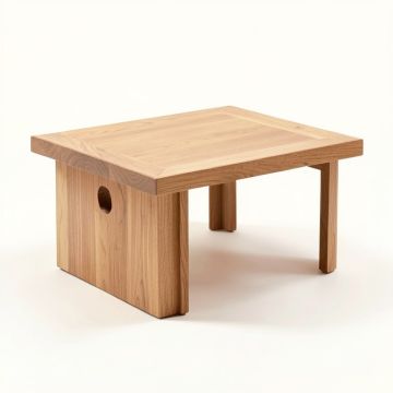 Ornella Solid Wood Coffee Table (synthetic illustration; no displayed measurements)