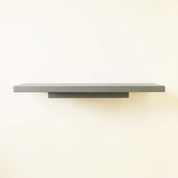 Flint Bend Wall-Mounted Shelf - Gray (synthetic illustration; no displayed measurements)