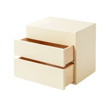 Fern Edge Under-Desk Drawer Unit - Cream