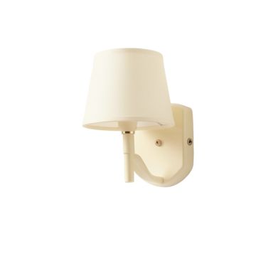 Dune Branch Wall Sconce Mounted On A Plain Wall - Cream