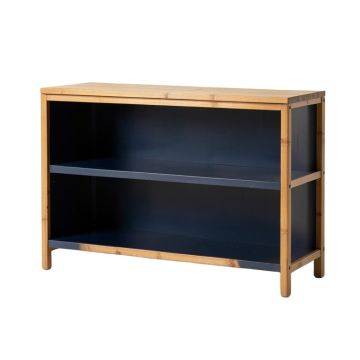 Glen Arc Low Bookcase - Navy