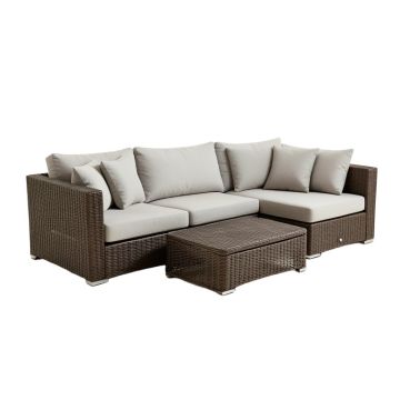 Carmorn Outdoor 9 Piece Sofa Seating Group With Cushions