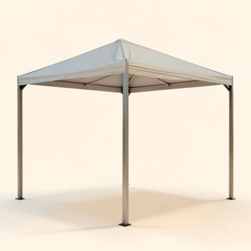 Aluminum Pergola With Canopy (synthetic illustration; no displayed measurements)