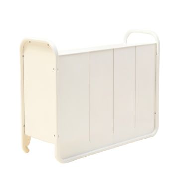 Dune Crest Narrow Outdoor Storage Bench - White