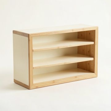 Fern Branch Low Bookcase - Cream (synthetic illustration; no displayed measurements)