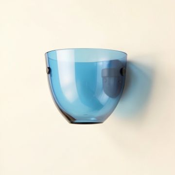 River Arc Wall Sconce Mounted On A Plain Wall - Blue (synthetic illustration; no displayed measurements)