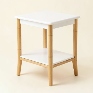 Pine Branch Side Table - White (synthetic illustration; no displayed measurements)