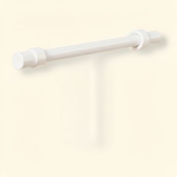 Round Spring Tension Café Curtain Single Rod (synthetic illustration; no displayed measurements)