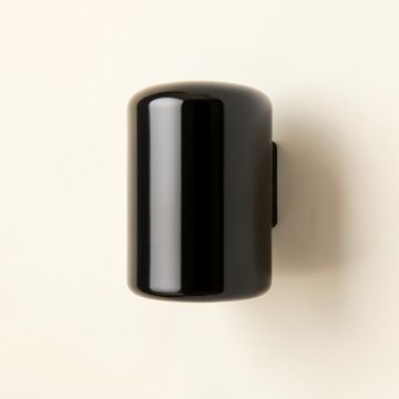 Maple Brook Wall Sconce Mounted On A Plain Wall - Black (synthetic illustration; no displayed measurements)