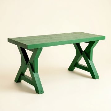 River Crossing Empty Workshop Workbench - Green (synthetic illustration; no displayed measurements)