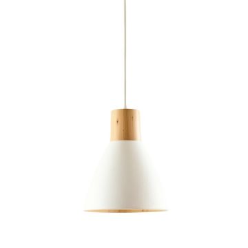Reed Bluff Pendant Light Suspended From One Plain Cable - White