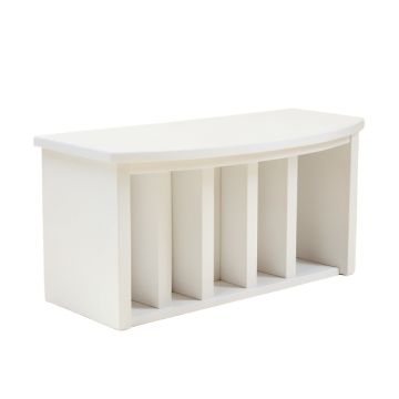 Willow Bend Shoe Storage Bench - White