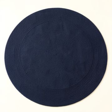 Harbor Canyon Round Area Rug - Navy (synthetic illustration; no displayed measurements)