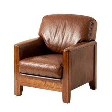 Vankirk 22 '' Wide Genuine Leather Lounge Chair