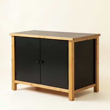 Maple Bridge Freestanding Laundry Folding Counter - Black (synthetic illustration; no displayed measurements)