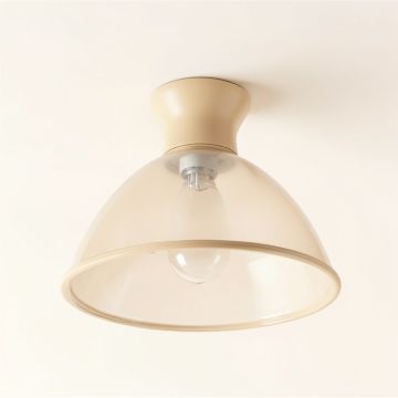 4.25 '' H Glass Bell Ceiling Fan Fitter Shade ( Uno ) In Beige (synthetic illustration; no displayed measurements)