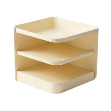 Ridge Bend Empty Mug-Storage Cabinet Insert - Cream