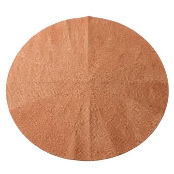 Hazel Bend Round Area Rug - Terracotta