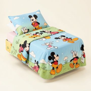 Disney Amazing Mickey Mouse 3 Piece Crib Bedding Set (synthetic illustration; no displayed measurements)