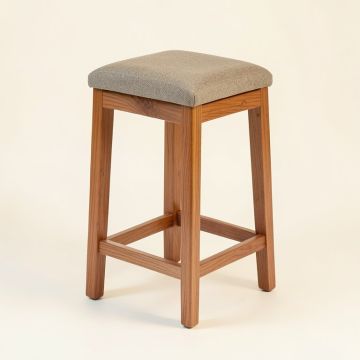 Wooden Solid Wood Bar & Counter Stool (synthetic illustration; no displayed measurements)