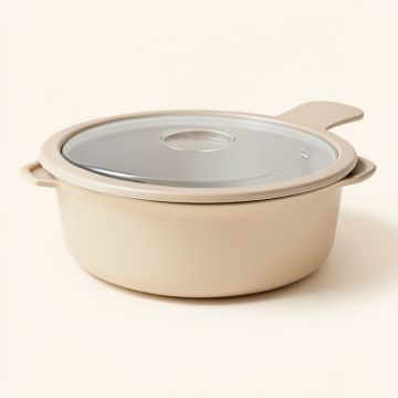 Circulon Symmetry Hard-Anodized Nonstick 5.5-Quart Covered Straining Casserole (synthetic illustration; no displayed measurements)