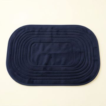 Linden Dell Bath Mat - Navy (synthetic illustration; no displayed measurements)