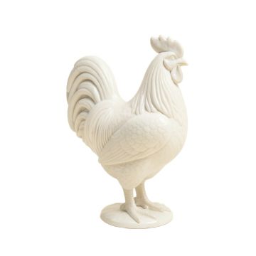 Perched Rooster Figurine