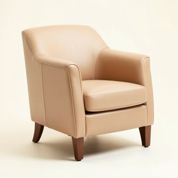 Tiffany Upholstered Parsons Chair In Light Cappucino (synthetic illustration; no displayed measurements)