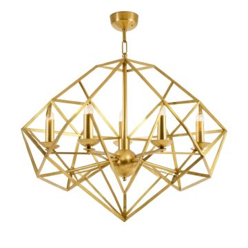 6 - Light Unique / Statement Geometric Chandelier