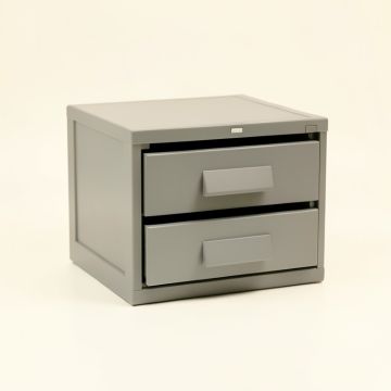 Willow Brook Small-Parts Storage Drawer Cabinet - Gray (synthetic illustration; no displayed measurements)