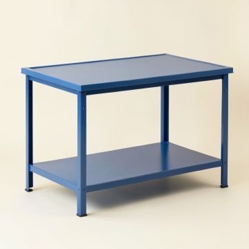 Dune Canyon Empty Workshop Workbench - Blue (synthetic illustration; no displayed measurements)