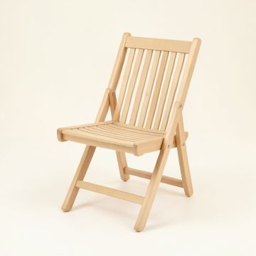 Cedar Branch Folding Outdoor Chair - Beige (synthetic illustration; no displayed measurements)