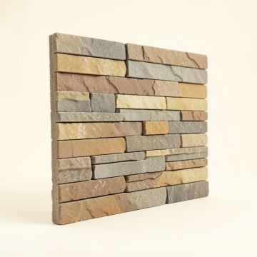 Canyon Ridge Stacked Faux Stone Polyurethane Wall Paneling (synthetic illustration; no displayed measurements)