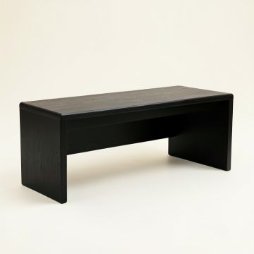 Dawn Bend Indoor Bench - Black (synthetic illustration; no displayed measurements)