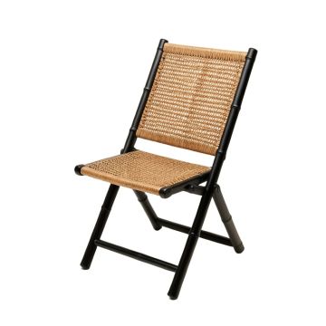Vale Bend Folding Outdoor Chair - Black