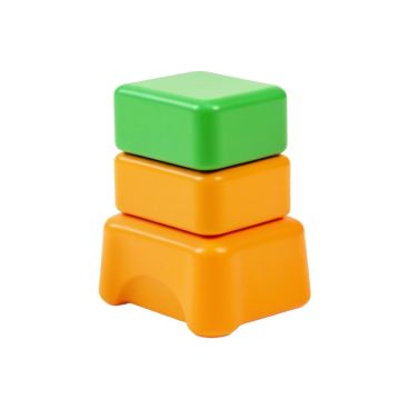 Children Climbing Blocks