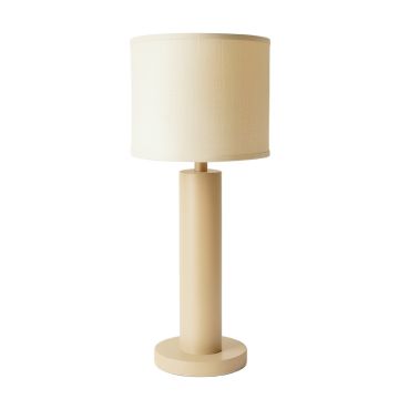 Flint Branch Floor Lamp With A Plain Fabric Shade - Beige