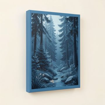 Holiday Hygge Forest Scene By Cathy Walters - Wrapped Canvas Print (synthetic illustration; no displayed measurements)