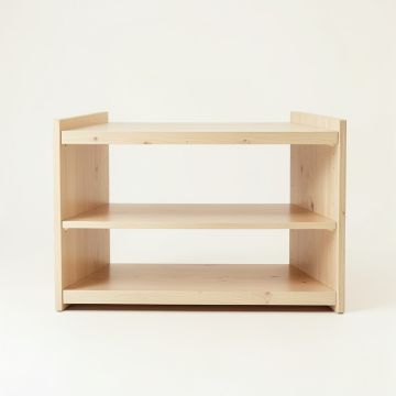 Willow Dell Desktop Shelving Unit - Beige (synthetic illustration; no displayed measurements)