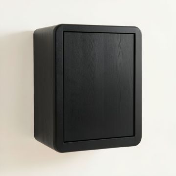 Maple Crossing Wall-Mounted Laundry Cabinet - Black (synthetic illustration; no displayed measurements)